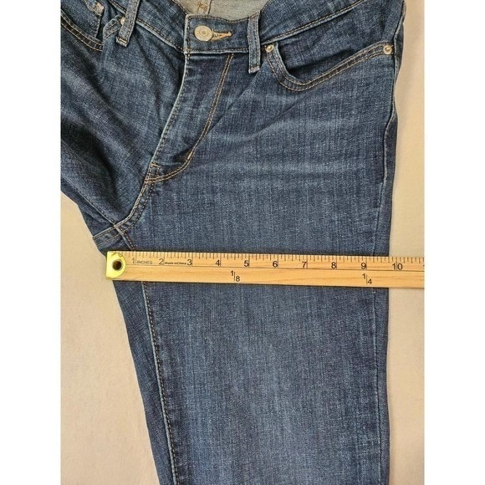 Levis 711 Skinny Ankle Jeans Womens 27 Dark Wash Blue Denim Mid Rise Stretch - Picture 7 of 9
